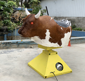 EASYFUN Castillo Inflable con Efecto de Humo, Toro de Rodeo, Juguete de Lucha de Toros Española, Juego de Carnaval Personalizado con Pelo de Vaca Genuino - Product Image 5