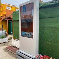 Écran publicitaire interactif numérique mural LCD 4K pour affichage d'images et de signalisation, résistant à l'eau IP65, 43, 49, 55 pouces