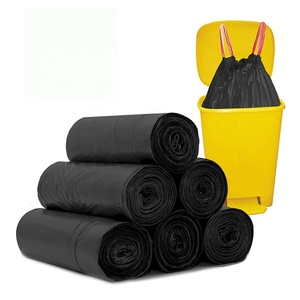 ถุงขยะพลาสติกแบบม้วน 55 ชิ้น/ม้วน สีดำ ทำจากวัสดุ HDPE รีไซเคิล พร้อมเชือกรูด  ผลิตตามสั่งจากโรงงาน - Product Image 6