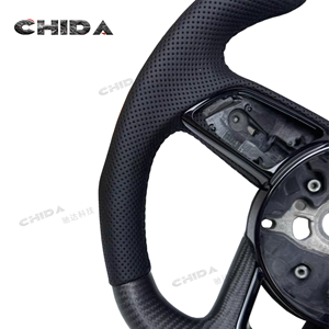 Volante deportivo de fibra de carbono personalizado de alta calidad para Vol-ksw-age-ns <span class=keywords><strong>Polo</strong></span> Golf 6 7 7,5 8 R <span class=keywords><strong>GTI</strong></span> Passat B6 B7 CCMK6 Mk7 - Product Image 2