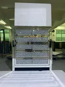 <span class=keywords><strong>Colonne</strong></span> miroir en argent massif, support carré de fleurs de mariage, sur socle, pour décorations de mariage, décor de fête - Product Image 6