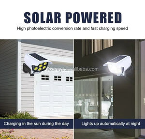 Capteur Spots muraux Caméra de simulation Surveillance simulée Lumière solaire extérieure de jardin Lampes murales à led <span class=keywords><strong>avec</strong></span> <span class=keywords><strong>télécommande</strong></span> - Product Image 4