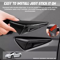 Cache-caméra latérale en fibre Carbar pour Tesla Model 3 2024 Highland 2025 Model Y Juniper HW4.0, accessoires de protection complète pour clignotants