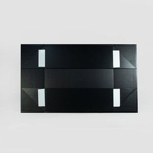<b>Black</b> Custom Rigid Cardboard Magnet Closure Jewelry Packaging Book Shaped Magnetic Flap <b>Gift</b> <b>Box</b> - Product Image 3