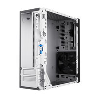 Boîtier d'ordinateur horizontal en plastique ultra-mini ITX SOHOO de 4 litres avec support SSD, ports USB 2.0/3.0, couvercle métallique, compatibilité VGA