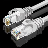 Kabel Ethernet Cat6 15 kaki, kabel komunikasi Internet kecepatan tinggi, kabel Patch jaringan RJ45 550MHz