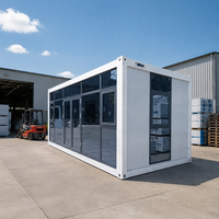 Maison conteneur modulaire portable en acier, démontable, à installation rapide, préfabriquée, 20 pieds, 40 pieds, pour hôtels et bureaux