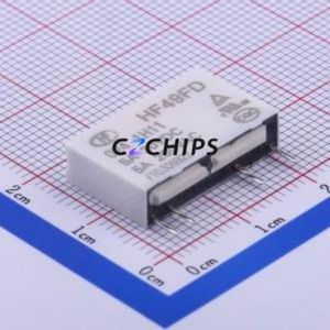 HF49FD/024-1H11 Power Relay SIP,5x20mm Relay 24V 1 Normally Open: 1A (SPST-Normally Open)::: 4 5A-30VDC/5A-250VAC - Product Image 1