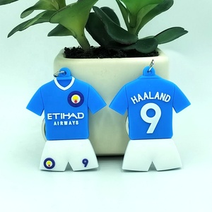 Rashford Harland espagnol Fans Globe PVC Jersey porte-clés pendentif promotionnel mousqueton porte-clés approvisionnement - Product Image 2
