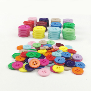 Nút Nhựa Rộng Vành Bốn Mắt Màu Trẻ Em Nút Nhựa Phụ Kiện Quần Áo Nút Bán Buôn - Product Image 3