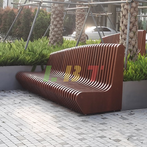 Libit Wooden Art <b>Bench</b> Solid <b>Wood</b> Outdoor Patio <b>Bench</b> Durable Garden Park Seating 4 Person - Product Image 4