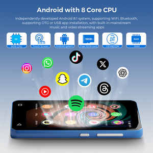 Innioasis G3 pantalla táctil Android MP4 reproductor preinstalado PNG Hindi música descargar APP Walkman con BT WiFi para estudiantes - Product Image 4