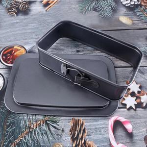 ถาดอบขนมทรงสี่เหลี่ยม Tangchu แบบถอดก้นได้ แม่พิมพ์เค้ก อุปกรณ์ครัว DIY ไม่ติดกระทะ ใช้กับเตาอบได้ ง่ายต่อการแกะออกจากพิมพ์ - Product Image 2