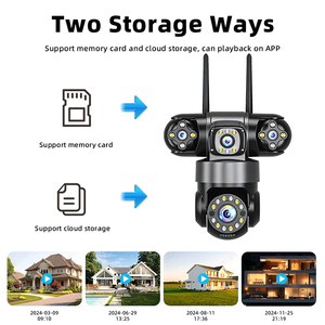 Cámara de Seguridad Solar HiEasy de 4 Lentes y 16MP, Inalámbrica, 4G, con Tarjeta SIM IP, para Exteriores, CCTV, Seguridad del Hogar - Product Image 3