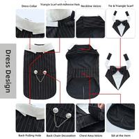 Vêtements personnalisés pour chat printemps-été avec nœud papillon et ensemble de costume, smoking de fête pour animaux, queue-de-pie, vêtements de mariage pour chien