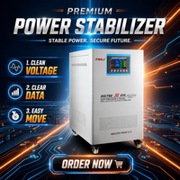 Régulateur de tension triphasé 30 KVA entièrement automatique avec technologie SVC à enroulement en cuivre et contrôle par servomoteur 50 Hz
