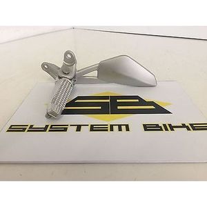 Morsetto per manubrio moto System Bike in alluminio argento da 22 mm, universale - Product Image 6