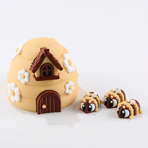 โมเดลสัตว์พิมพ์ 3 มิติจาก PLA ของเล่นสร้างสรรค์รูปฟิกเกอร์ - ไข่มังกรน้ำแข็งแช่แข็ง ของตกแต่ง ของขวัญสำหรับเด็กชายและเด็กหญิง อายุ 4-12 ปี - Product Image 3