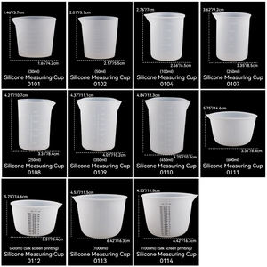 100ML recycelbarer Silikon-Messbecher für die Herstellung von umwelt freundlichen und langlebigen Silikon-Export formen - Product Image 6