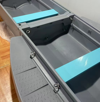 Bateau de pêche pliable léger en PE Yak Outdoors, bateau rigide de sport, yacht, embarcation montée sur véhicule avec fonctions de dérive