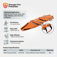 Brancard de sauvetage professionnel multi-usage et enroulable pour opérations d'urgence dans les espaces confinés et les puits profonds – Équipement professionnel robuste OEM
