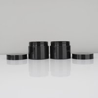 Pot en plastique à large ouverture de 100 g, vide, avec couvercle à vis, réutilisable, pour crème hydratante pour le visage, emballage de beauté