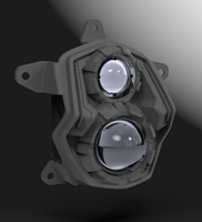 Phare LED multifonctionnel blanc naturel pour feux de jour, fabriqué à Taïwan, avec 2 lentilles pour mise à niveau et rétrofit Mmbcu