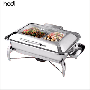 Fabbrica diretta in acciaio inox cibo Buffet calda con coperchio in vetro HD riscaldatore elettrico vari economico cucina capacità di utilizzo 9L - Product Image 2