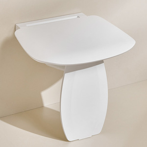 Baiyurui <b>Folding</b> Wall Bench Plastic Anti-Slip Bathroom <b>Stool</b> For Shower Entryway Elderly Use - Product Image 1