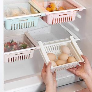 Kitchen Refrigerator Adjustable Storage Basket Drawer Storage <strong>Shelf</strong> Crisper Freezer <strong>Box</strong> - Product Image 1