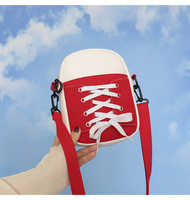 Dropshipping Gift the Best Gift Spliced Canvas Crossbody Bag Women's Bag New Student Shoulder Bag