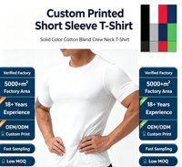 T-shirts de sport pour hommes, coupe ajustée, respirants, séchage rapide, logo personnalisé, polyester 180 grammes, manches courtes