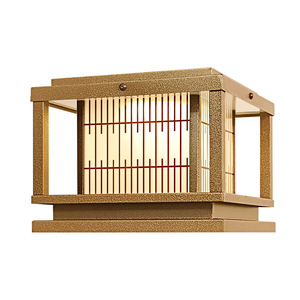 Lampe solaire à pilier Royal Pus 18W en acier inoxydable, étanche, pour portail, cour, villa, aménagement paysager - Product Image 1