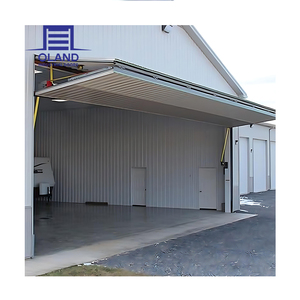 Porta da Garage di Lusso a Pannello Sandwich o Vetro o Policarbonato, Automatica a Perno, Industriale, Antivento, Verticale, Pieghevole - Product Image 1