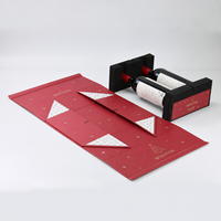 Boîtes cadeaux rigides pliables pour vin avec logo personnalisé, vente en gros, pour une ou deux bouteilles, emballage rectangulaire vide en carton kraft pour boissons