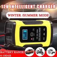 Chargeur de batterie électrique ROXGOCT C9 pour moto/voiture 12V 6A avec réparation par impulsions 90W, port DC, matériau ignifuge compatible PC, prise EU/US