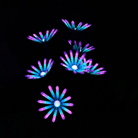 Grand éclairage décoratif intérieur/extérieur IP65 Lanterne de lotus des neiges à fleur en fibre optique rose pour la lumière commerciale des plantes de mariage