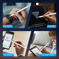 Stylet universel actif WENKU WKZD033A, double mode, pour tablette iOS/Android, charge rapide 2x, pointe remplaçable, magnétique