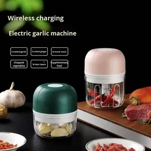 Mini Hachoir Électrique Sans Fil Intelligent pour Ail, Broyeur et Coupe-Pâte en ABS pour Usage Domestique et Préparation de Pâtes pour Bébé - Vente en Gros - Product Image 6