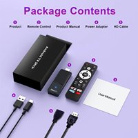 Clé TV Android Hs86 T1 HD2.0 Résolution 8K UHD Chipset Rockchip RK3518 Faible Consommation d'Énergie 2 Go 16 Go Clé TV de Jeu Vente en Gros