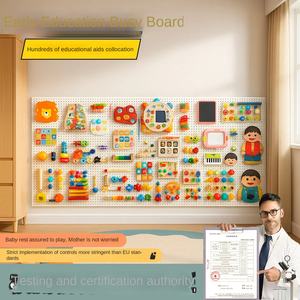 Valla tablero ocupado Montessori juguete educativo DIY agujero tablero plástico 80x80cm pato marca para 0-3 años - Product Image 2