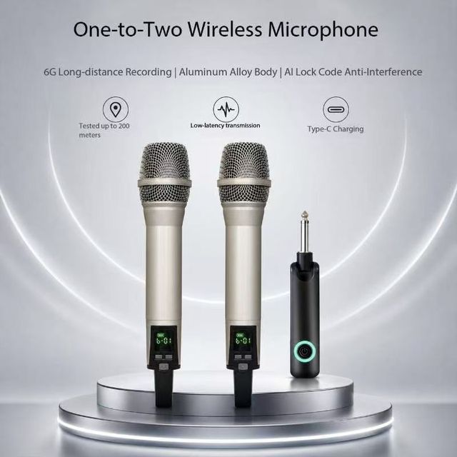 Handheld Dynamic Vocal Microphone High Clear Sound Quality Professional Mic for Stage Host Karaoke Equipment