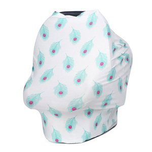 Doux respirant 4 en 1 bébé babi poncho d'allaitement canopée d'allaitement écharpe bébé housse de siège de voiture - Product Image 1