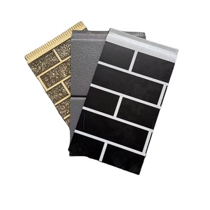 Phổ Biến Nhỏ Mô Hình Gạch Thép Siding Tường Ốp PU Bánh Sandwich Bảng Điều Khiển Thân Thiện Với Môi Chống Cháy Bên Ngoài Bức Tường Cho Khách Sạn Lạnh - Product Image 1