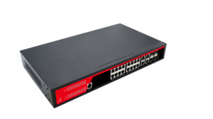 Ngoài trời Cắm và chơi 16 cổng đầy đủ Gigabit quản lý chuyển đổi với 4 <span class=keywords><strong>SFP</strong></span> tường Outlet PoE chuyển đổi cho HIKVISION CCTV Camera - Product Image 5