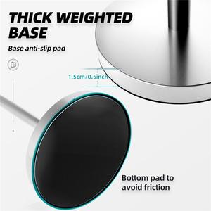 Porte-rouleau de papier toilette sur pied en fer, design moderne et écologique, pour salle de bain - Product Image 4