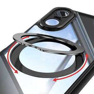 Étui antichoc transparent transparent avec support magnétique en métal étui de téléphone portable pour <span class=keywords><strong>Sony</strong></span> <span class=keywords><strong>Xperia</strong></span> 10 IV 1IV 16 Pro Max - Product Image 4