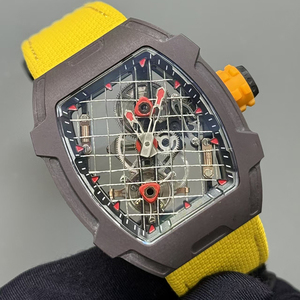 Reloj Mecánico Automático de Lujo para Hombre, Multifunción, Diseño de Raqueta de Tenis, Tourbillon, Deportivo, Resistente al Agua - Product Image 5