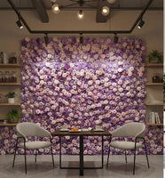 Support floral artificiel supérieur rose et violet en soie pour décoration de scène de mariage, fête d'anniversaire, toile de fond murale
