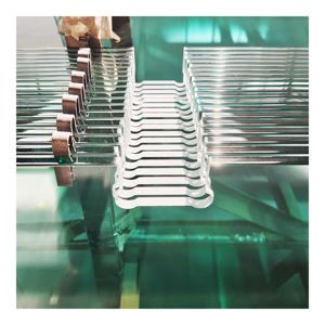 Verre flotté trempé massif sans cadre de haute qualité pour <span class=keywords><strong>porte</strong></span> d'entrée battante industrielle - Product Image 5